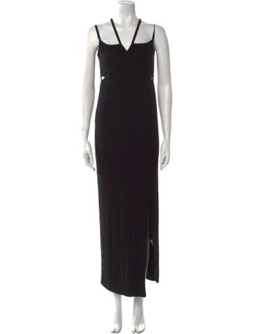 Emilia George Dresses V-Neck Long Dress S