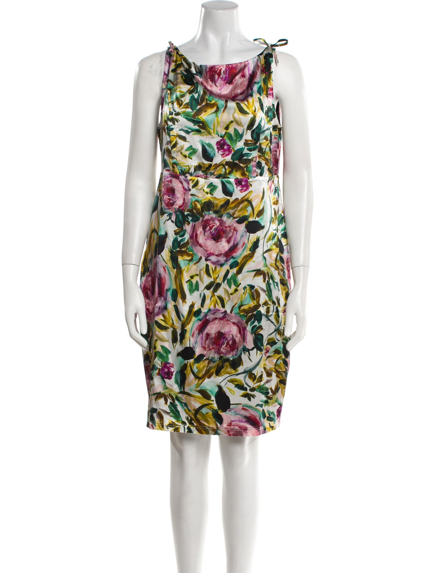 Emilia George Silk Knee-Length Dress