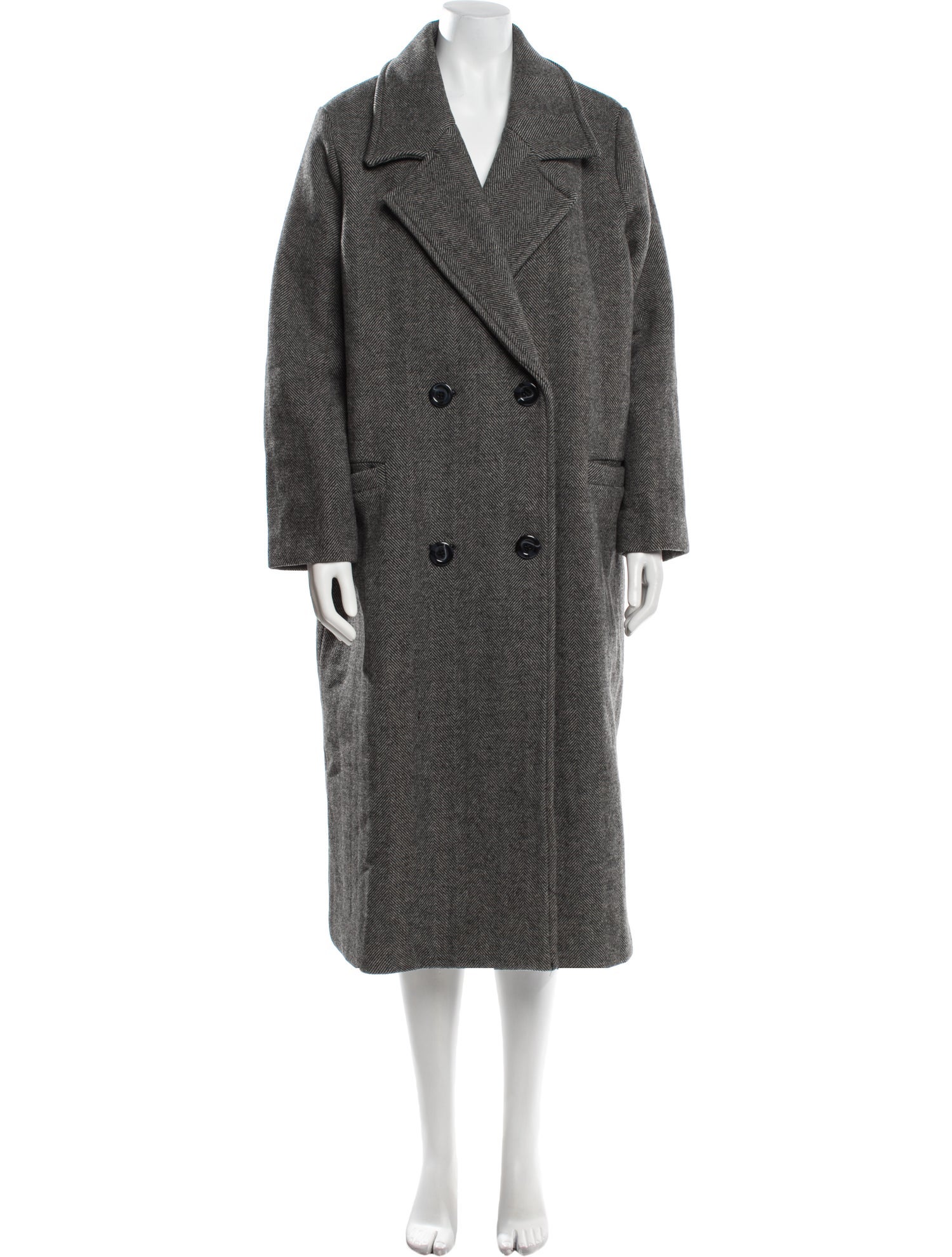 Emilia George Wool Tweed Pattern Coat