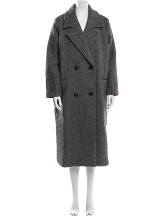Emilia George Wool Tweed Pattern Coat