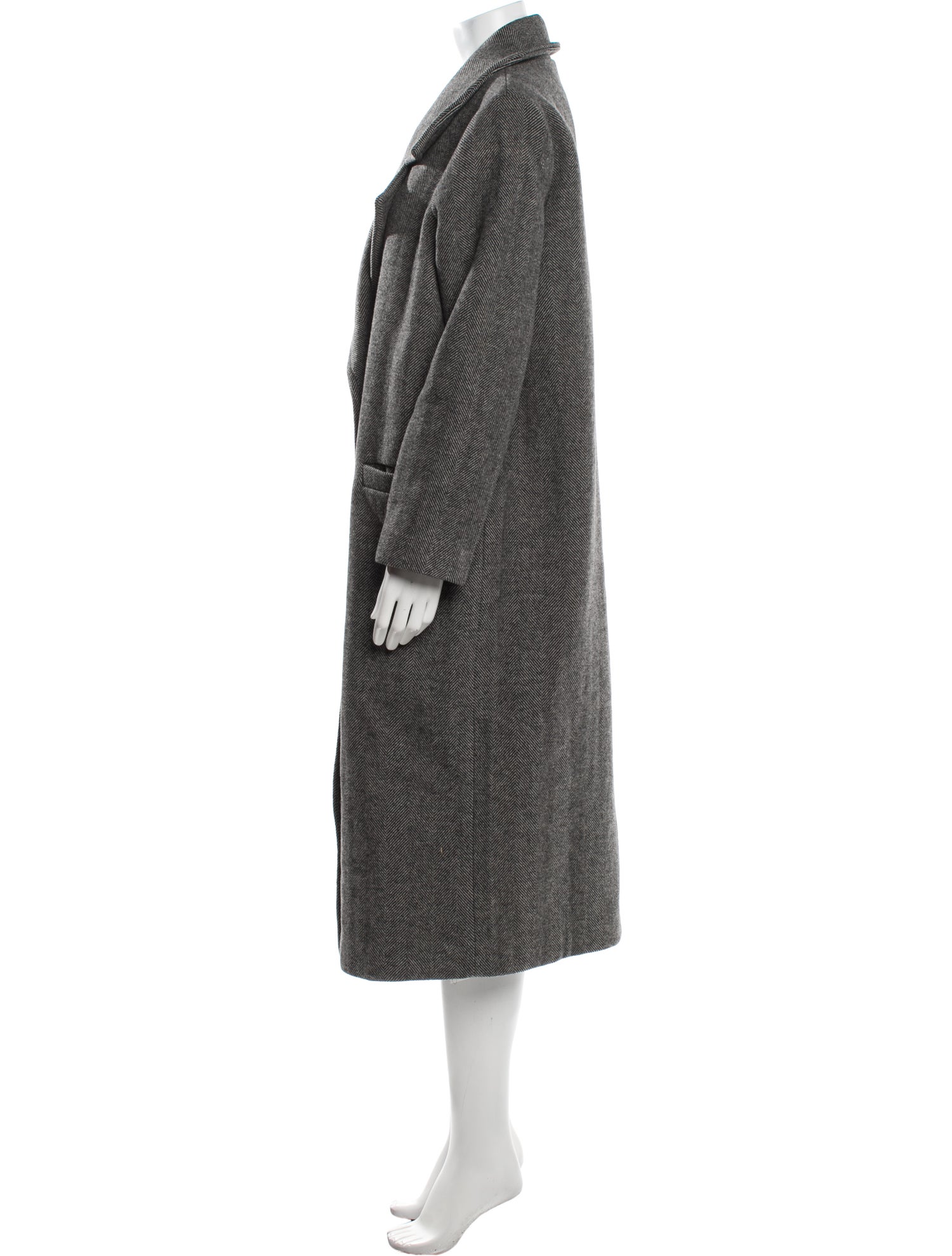 Emilia George Wool Tweed Pattern Coat