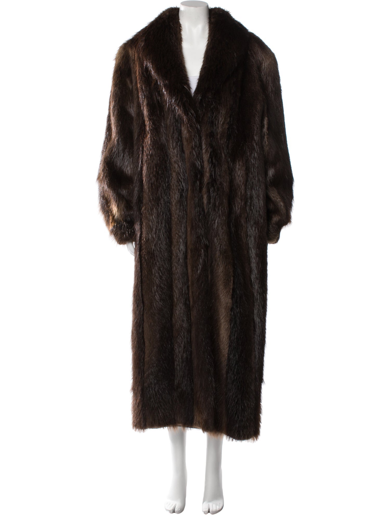 Vintage Unbranded Fur Coat Brown Coats, Clothing WVNTG37707 The