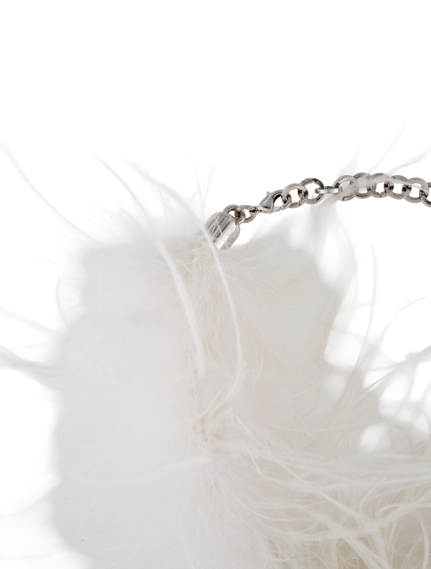 Alessandra Rich Alessandra Rich White Feather Choker