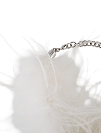 Alessandra Rich Alessandra Rich White Feather Choker