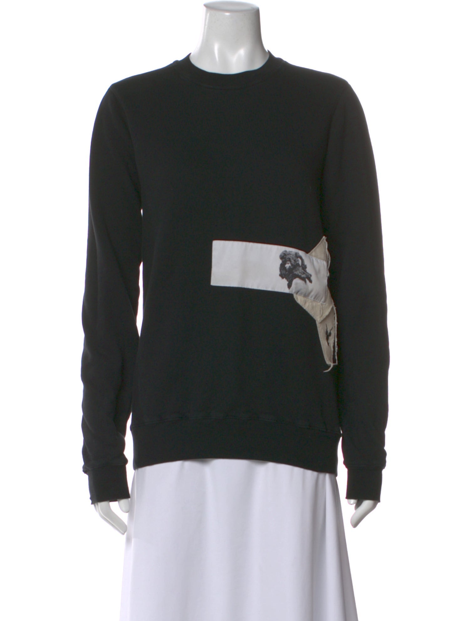 Rick Owens Drkshdw Graphic Print Crew Neck Sweater
