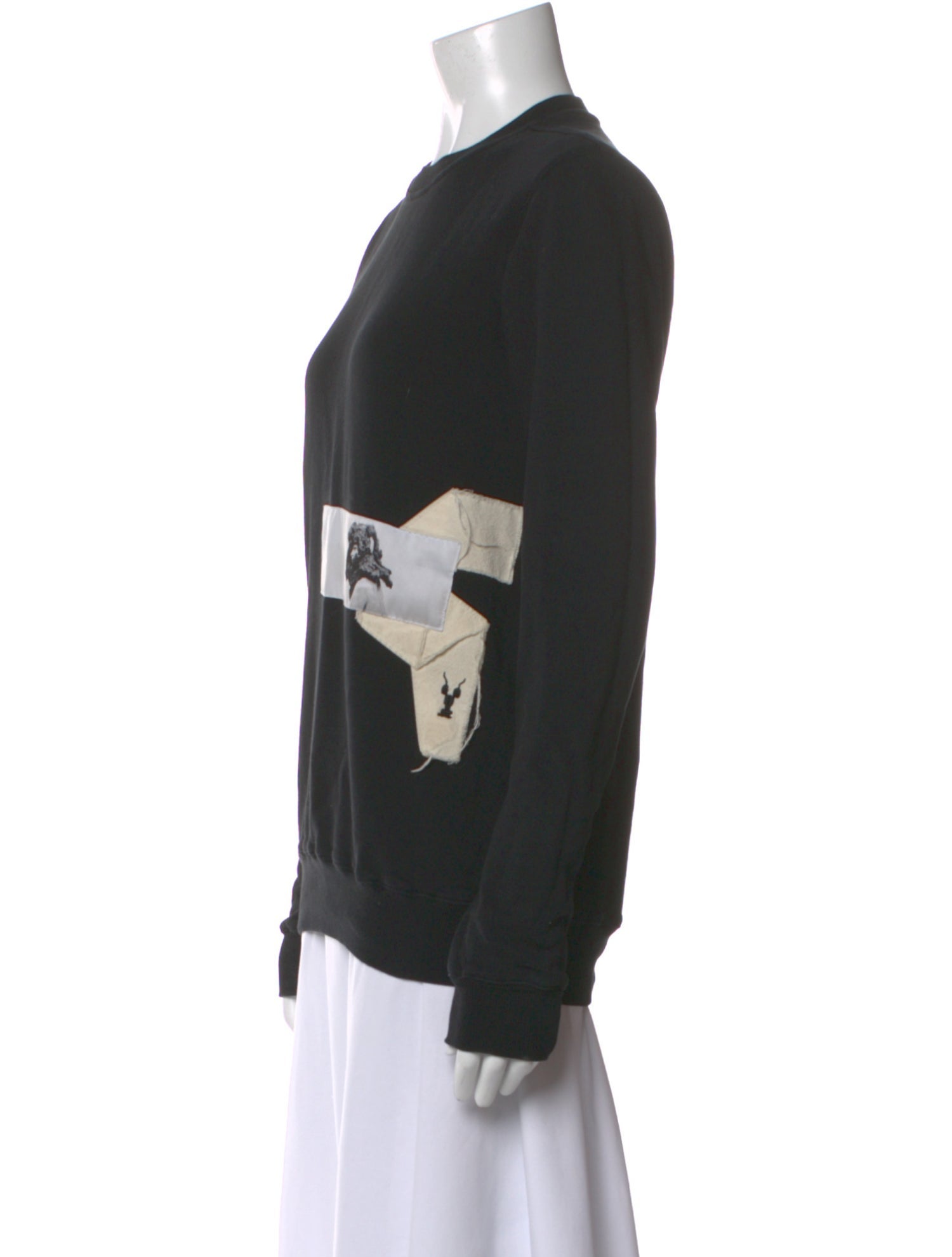 Rick Owens Drkshdw Graphic Print Crew Neck Sweater