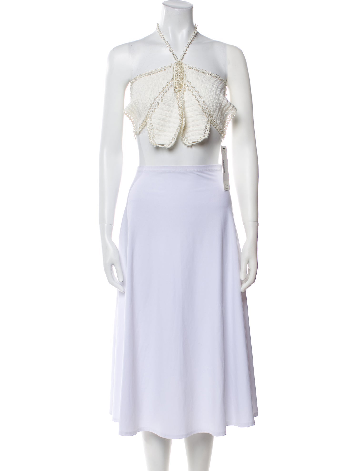 Emily In Paris x My Beachy Side Halterneck Sleeveless Crop Top