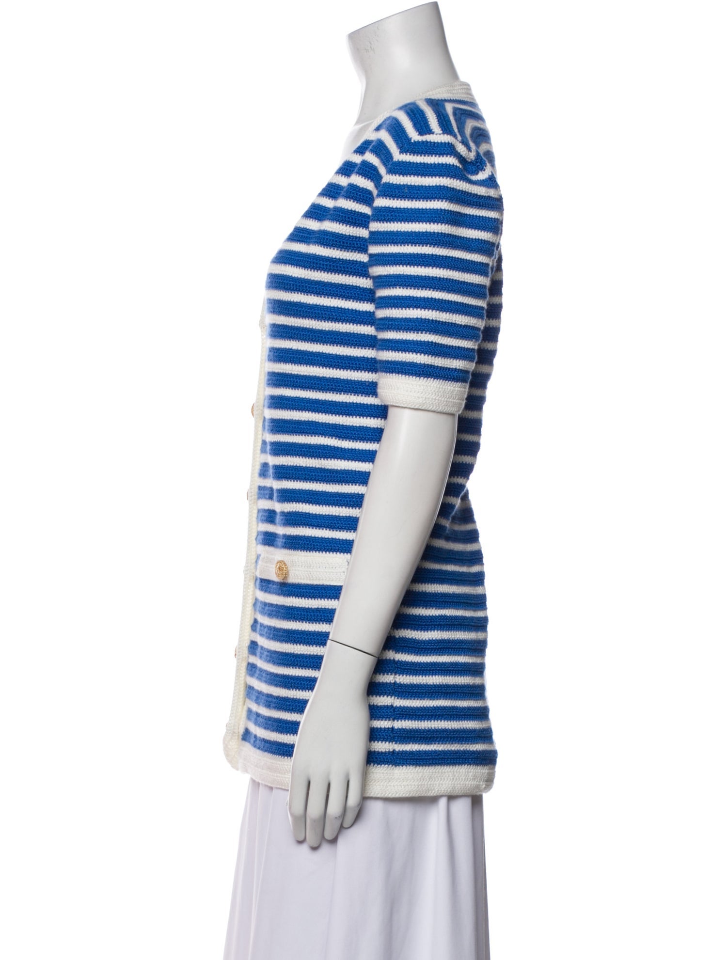 Emily In Paris x My Beachy Side Striped V-Neck Sweater