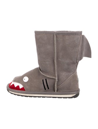 EMU Australia Kids' Little Creatures Shark Suede Boots