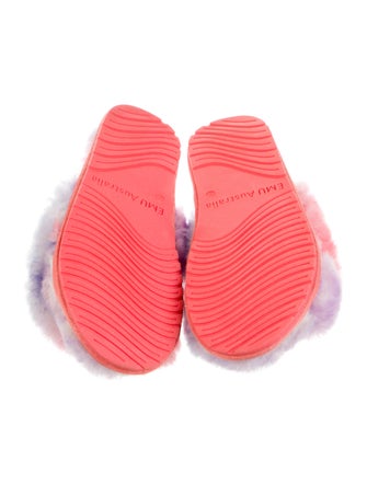 EMU Australia Shearling Tie-Dye Print Slides