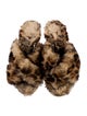 EMU Australia Shearling Animal Print Slides