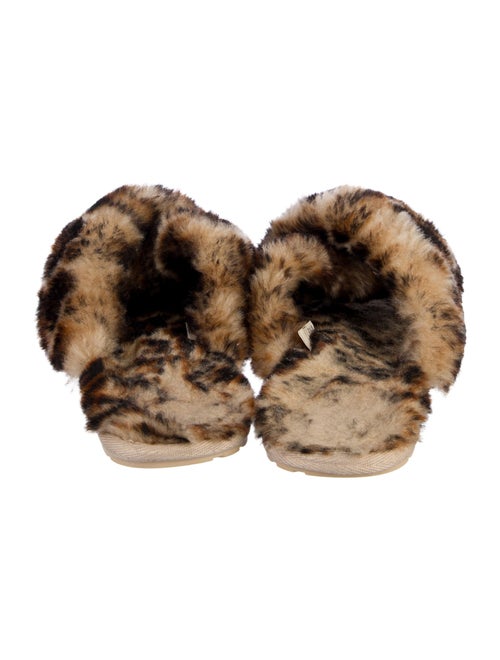 EMU Australia Shearling Animal Print Slides
