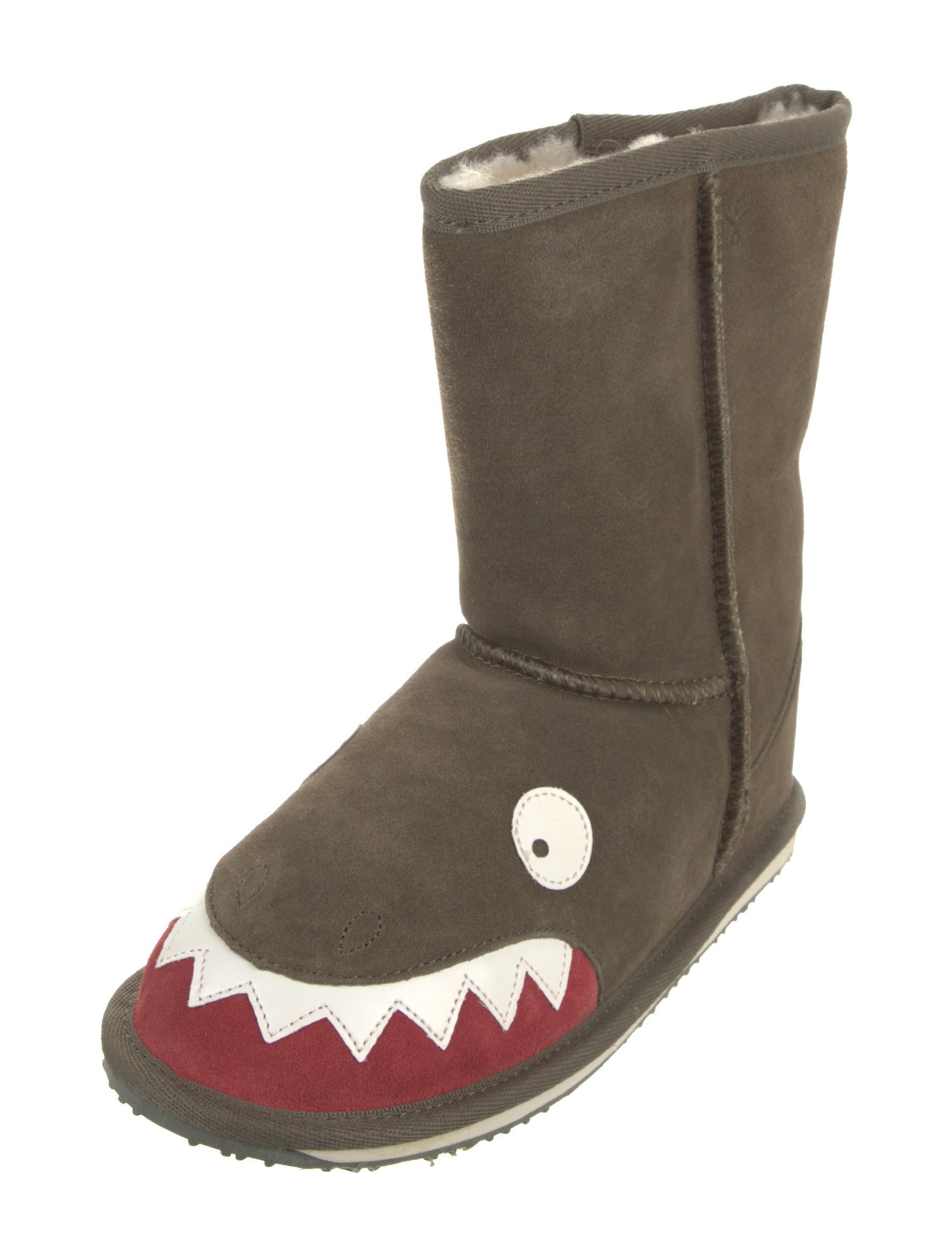 EMU Australia Suede Leather Trim Embellishment Boots