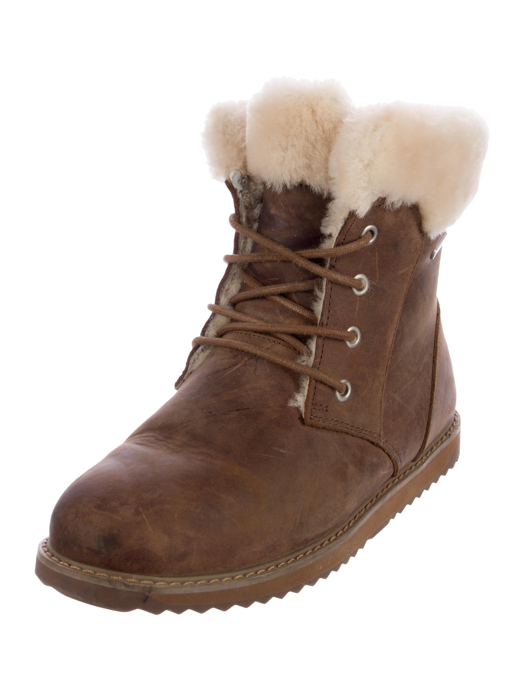 EMU Australia Leather Lace-Up Boots