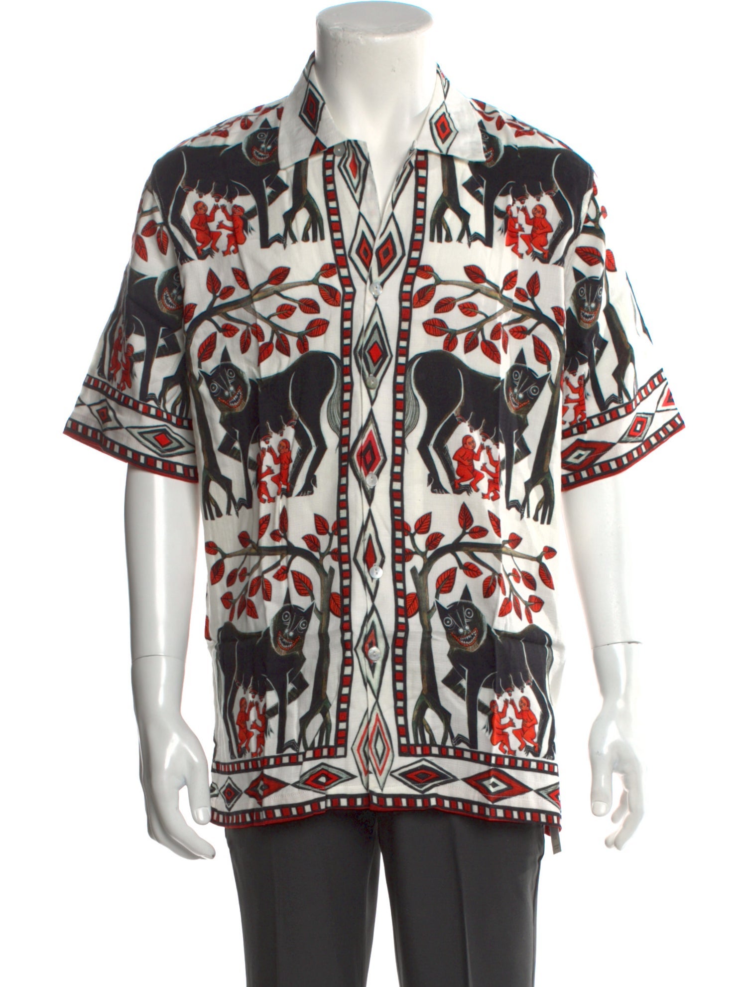 Endless Joy Floral Print Short Sleeve Shirt w/ Tags