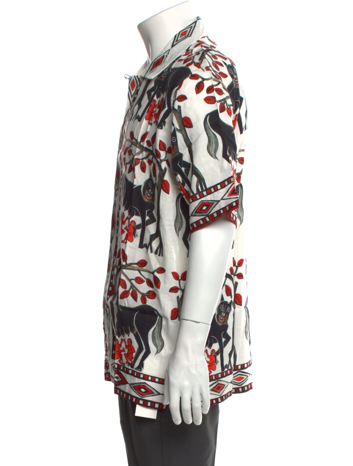 Endless Joy Floral Print Short Sleeve Shirt w/ Tags