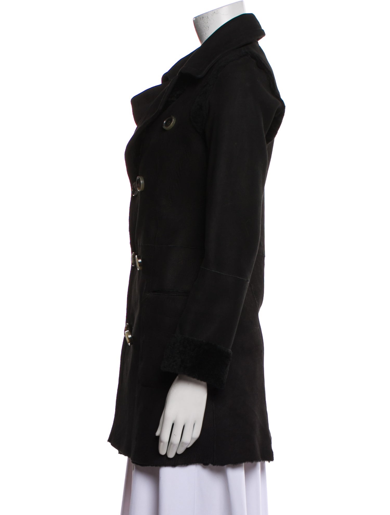 Enes Lambskin Peacoat