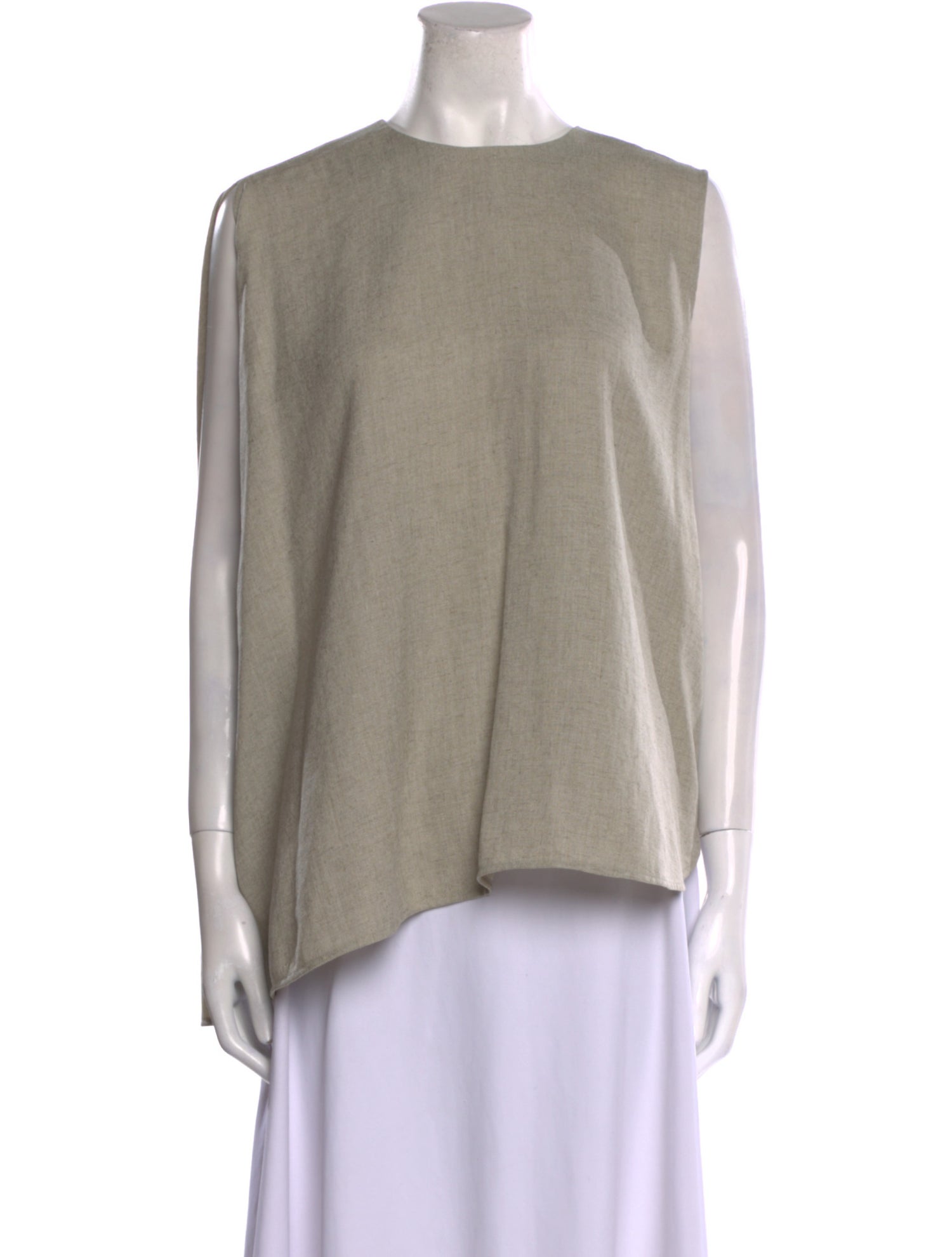 Enfold Crew Neck Sleeveless Blouse