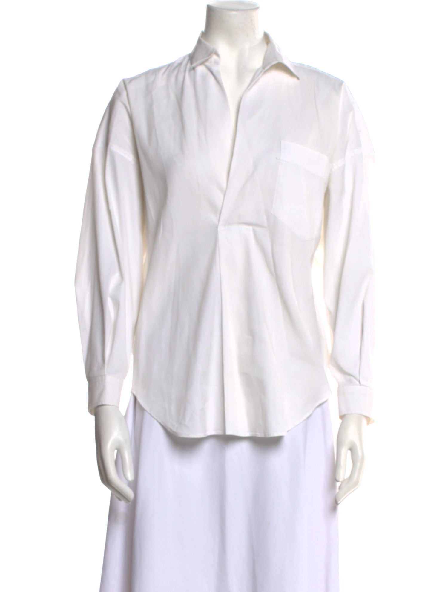 Enfold Long Sleeve Button-Up Top