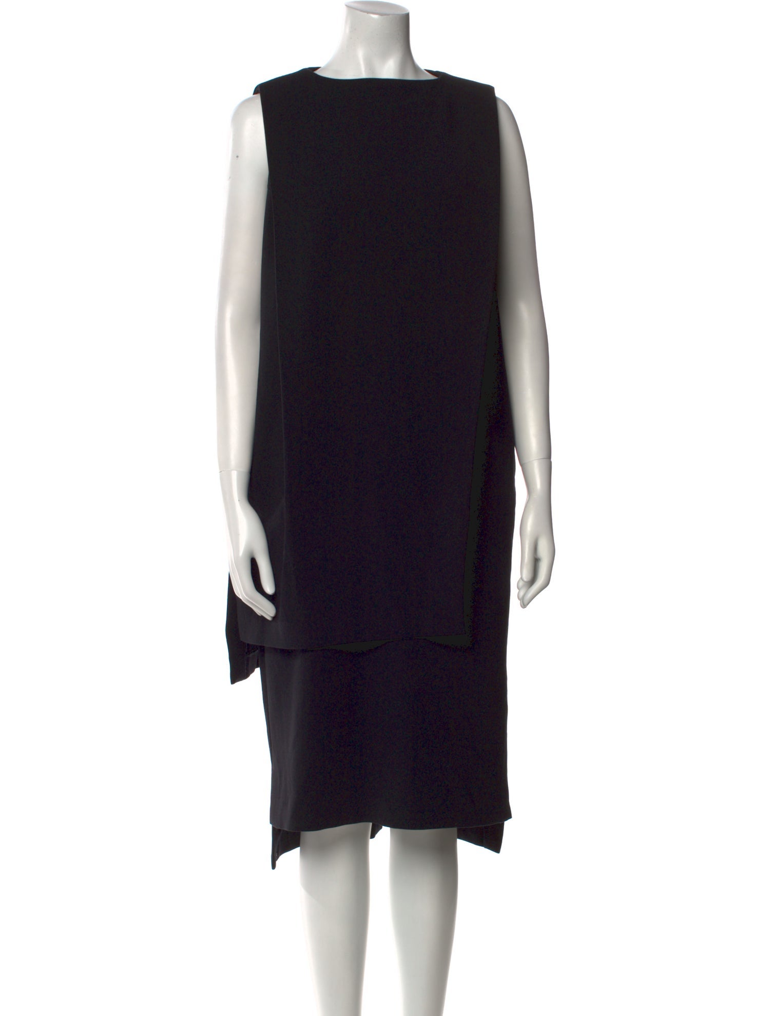 Enfold Bateau Neckline Midi Length Dress