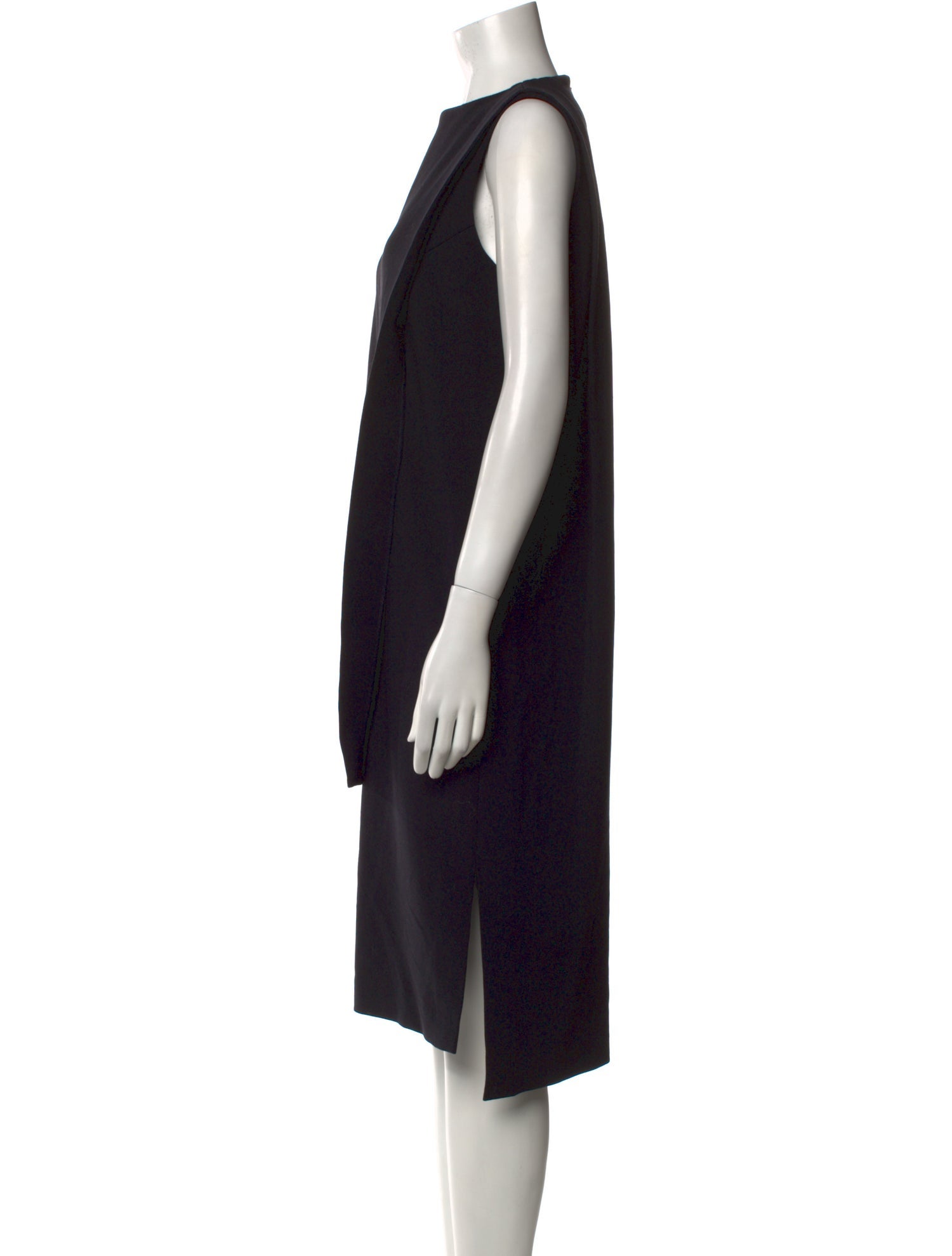 Enfold Bateau Neckline Midi Length Dress