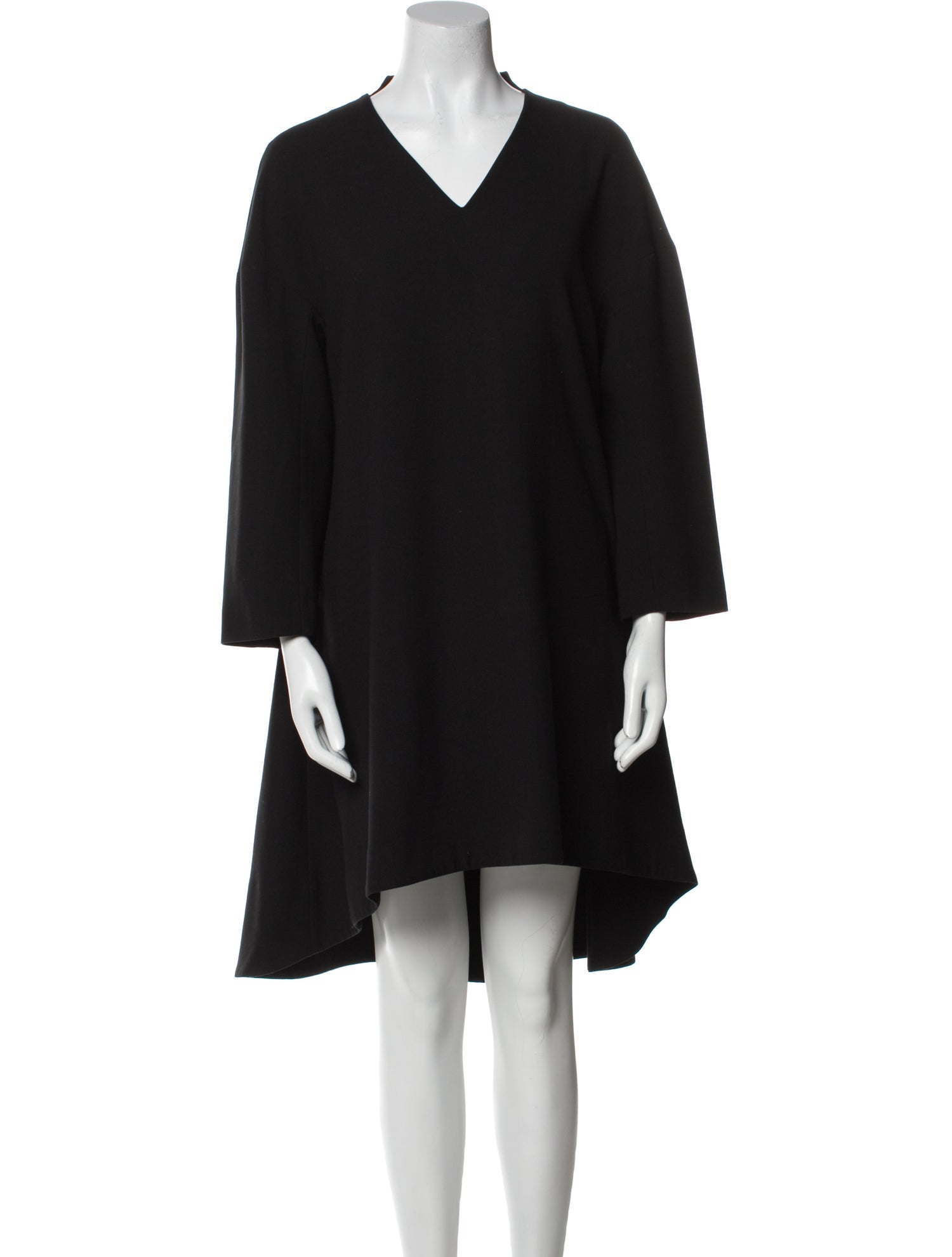 Enfold V-Neck Knee-Length Dress