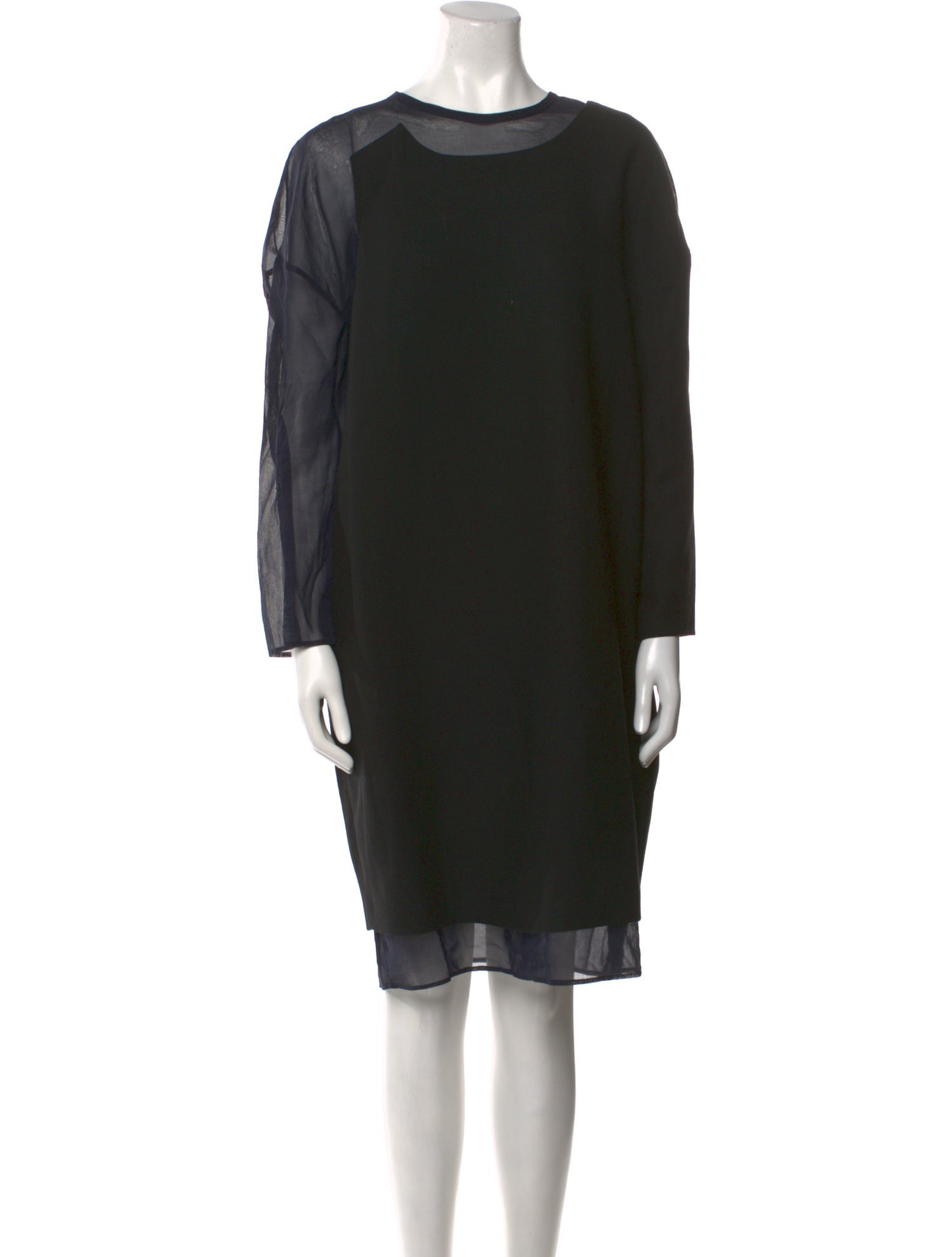 Enfold Wool Knee-Length Dress