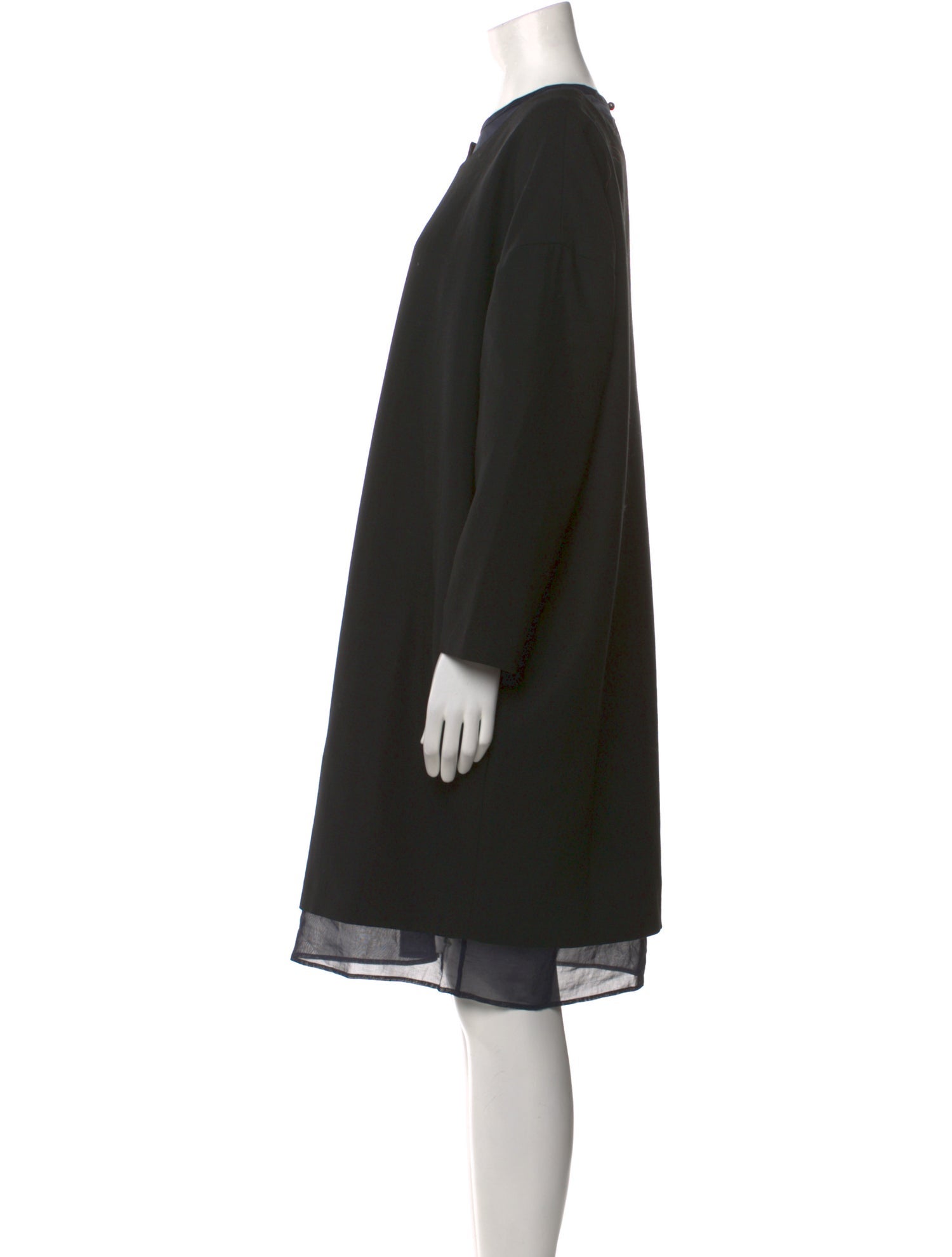 Enfold Wool Knee-Length Dress