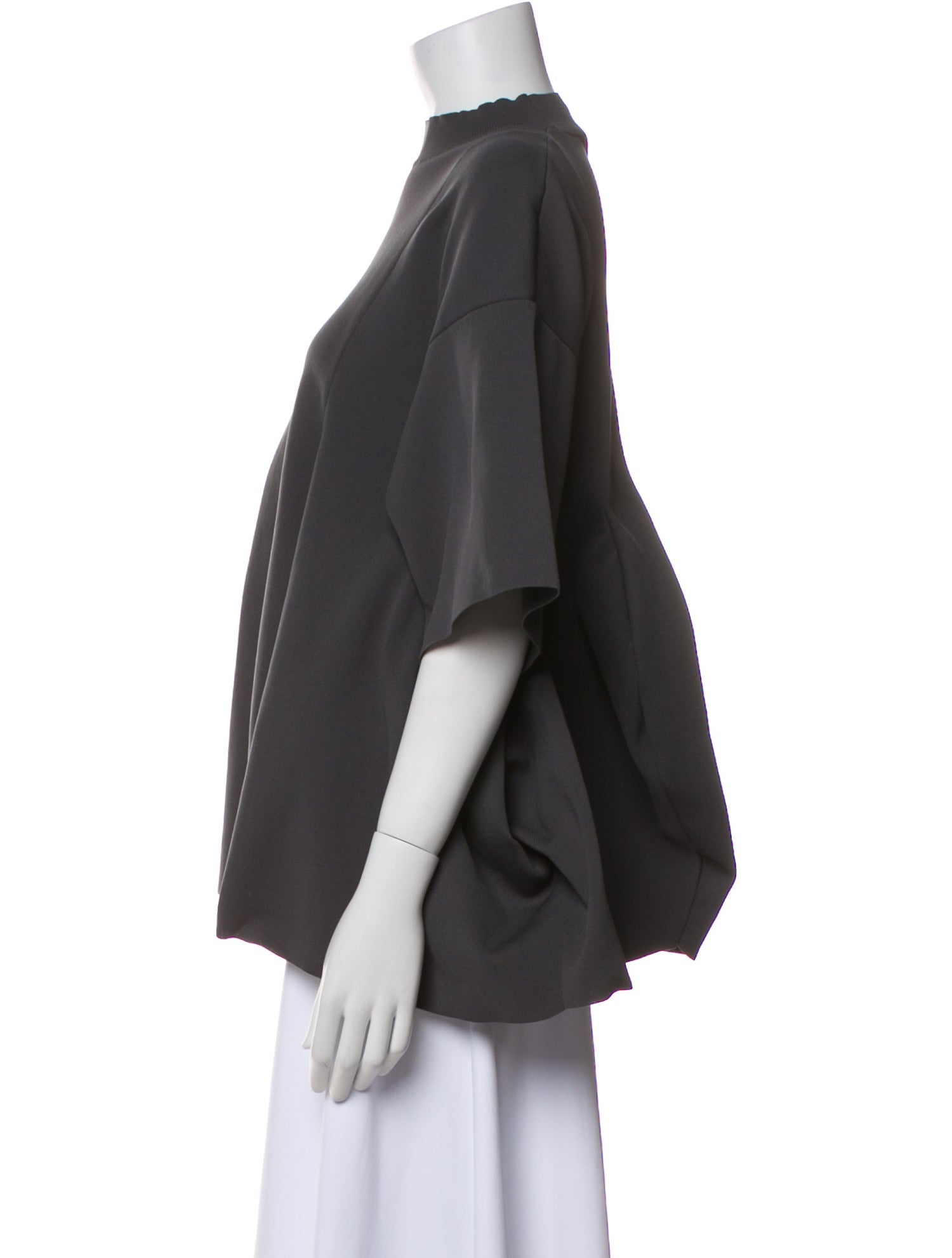 Enfold Mock Neck Short Sleeve Sweatshirt