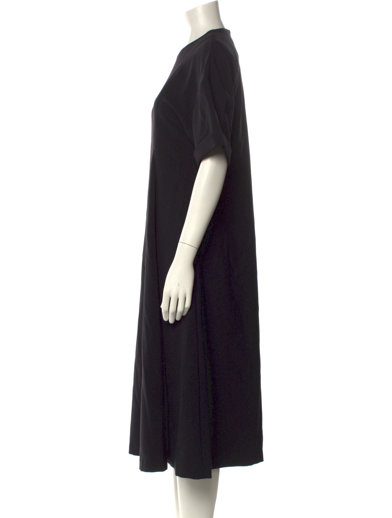Enfold Crew Neck Long Dress