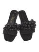 Elina Linardaki Suede Beaded Accents Slides