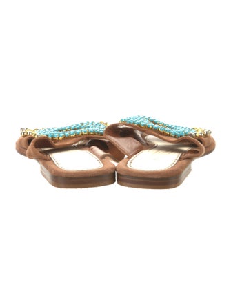 Elina Linardaki Suede Mules