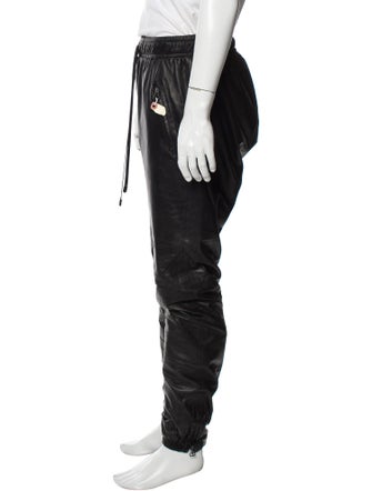 En Noir Leather Joggers