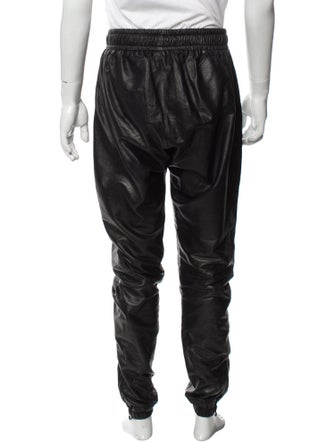 En Noir Leather Joggers