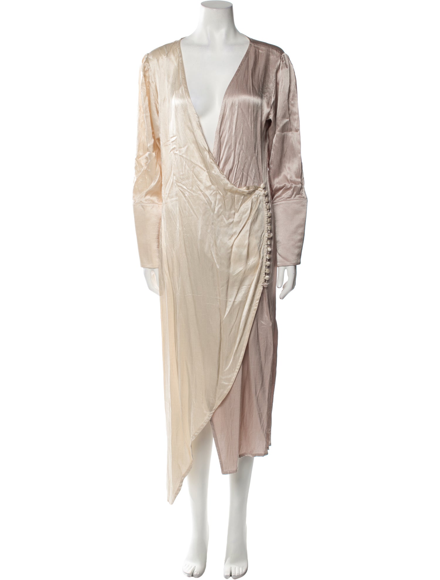 Envelope1976 Plunge Neckline Midi Length Dress