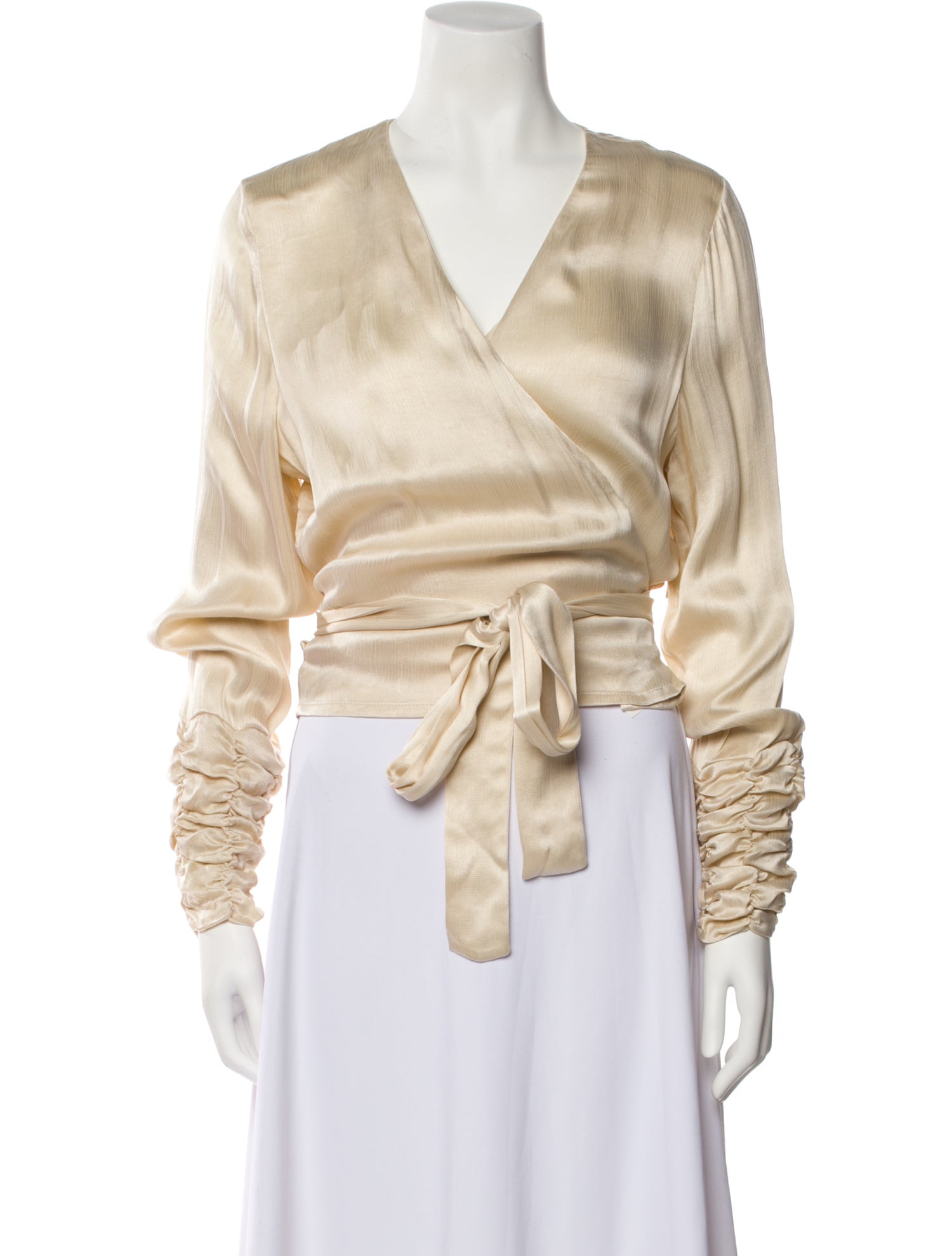 Envelope1976 V-Neck Long Sleeve Blouse