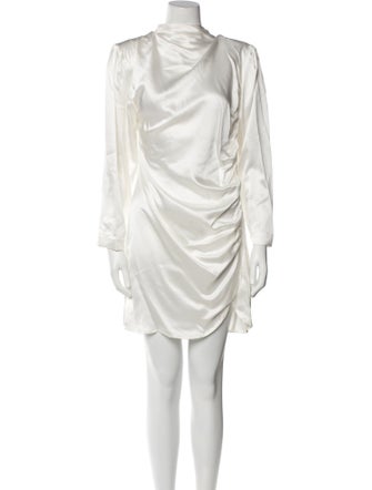 Envelope1976 Mock Neck Knee-Length Dress