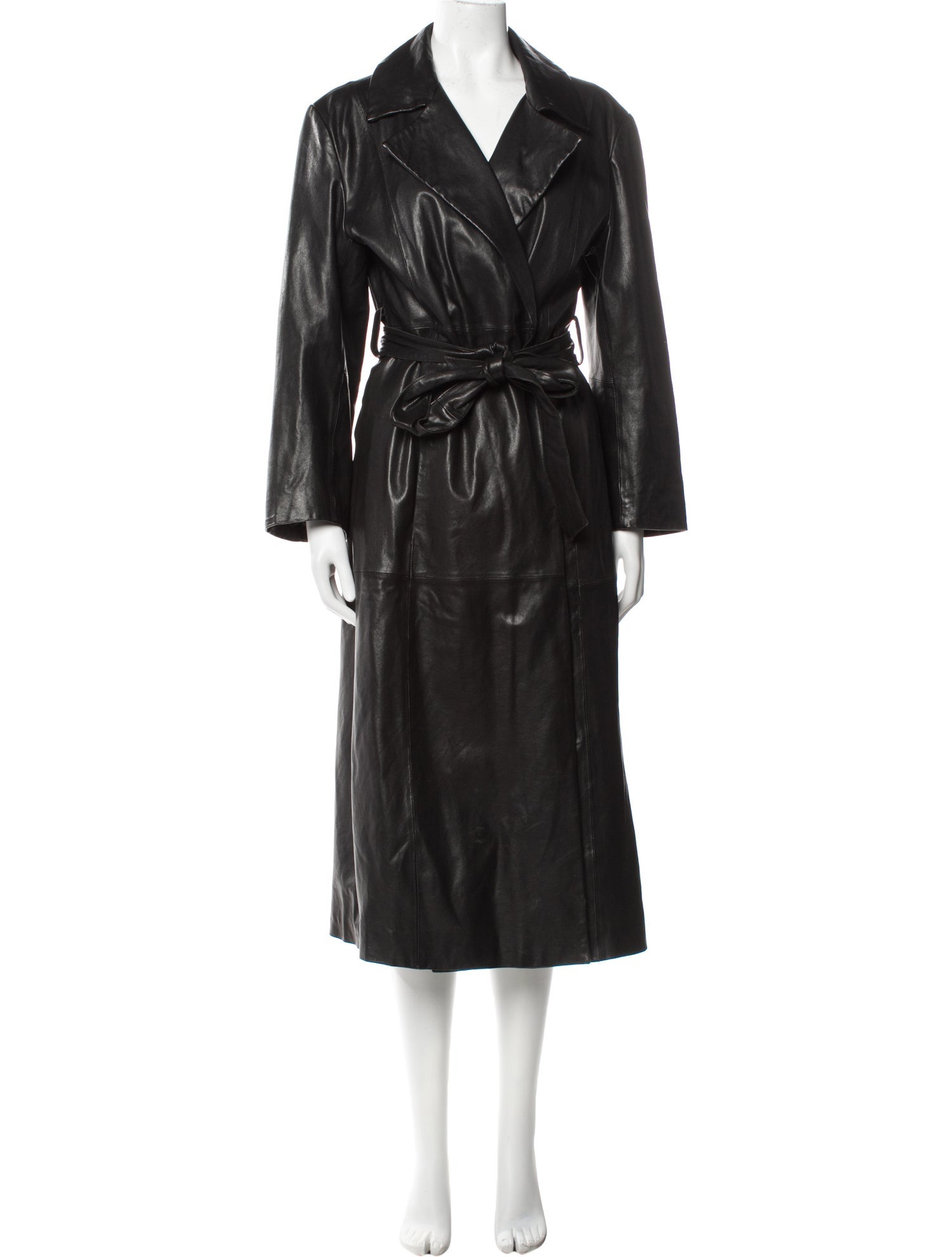 Envelope1976 Leather Trench Coat