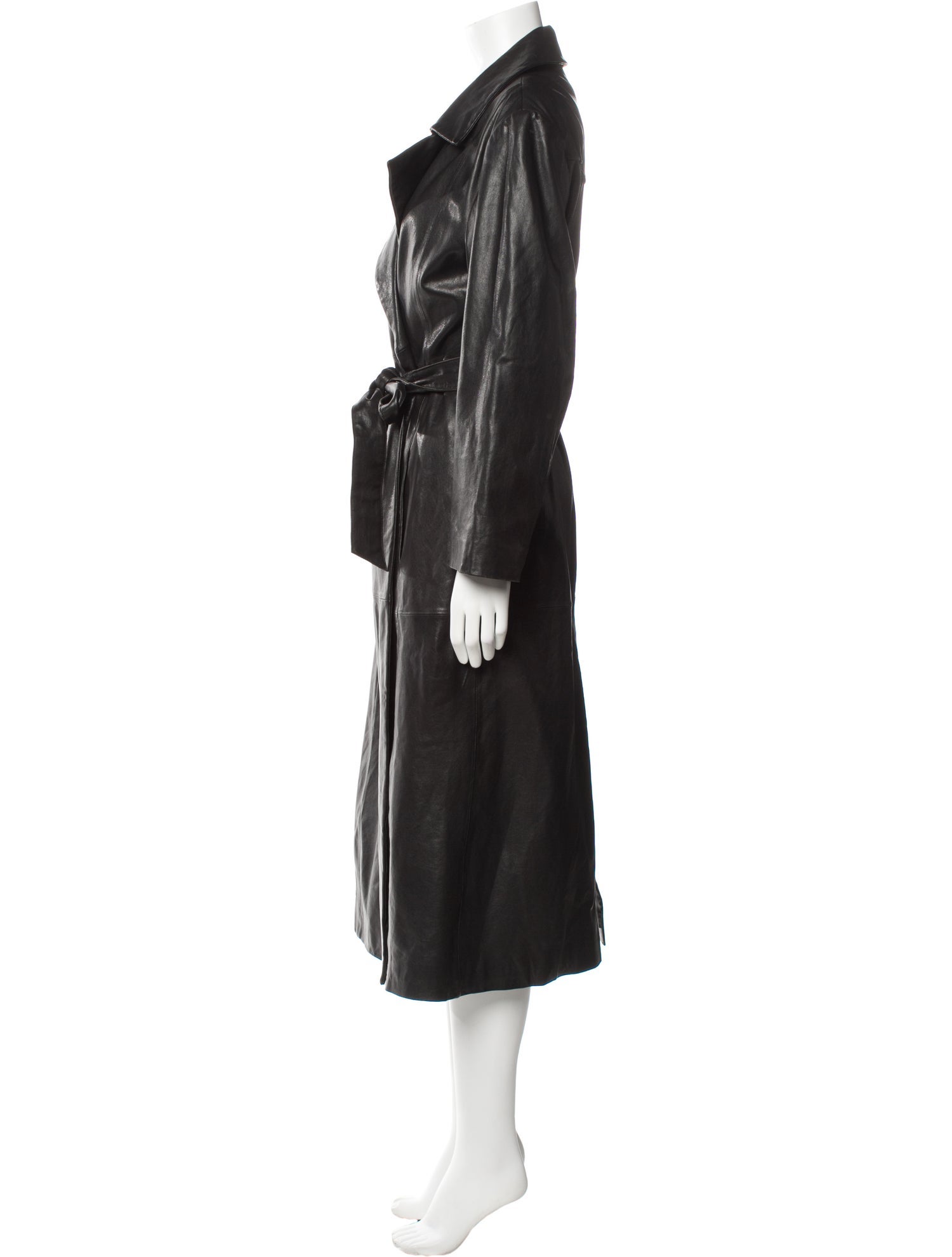 Envelope1976 Leather Trench Coat