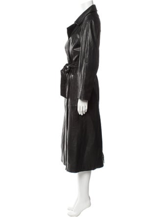 Envelope1976 Leather Trench Coat