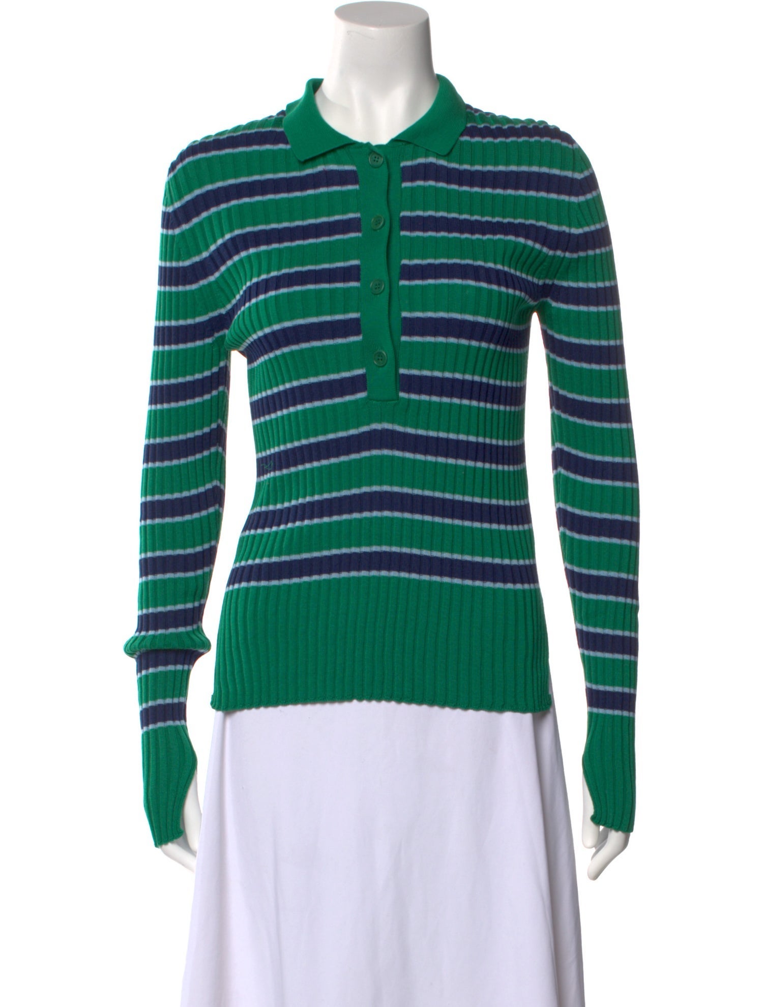 eolas Striped Long Sleeve Polo