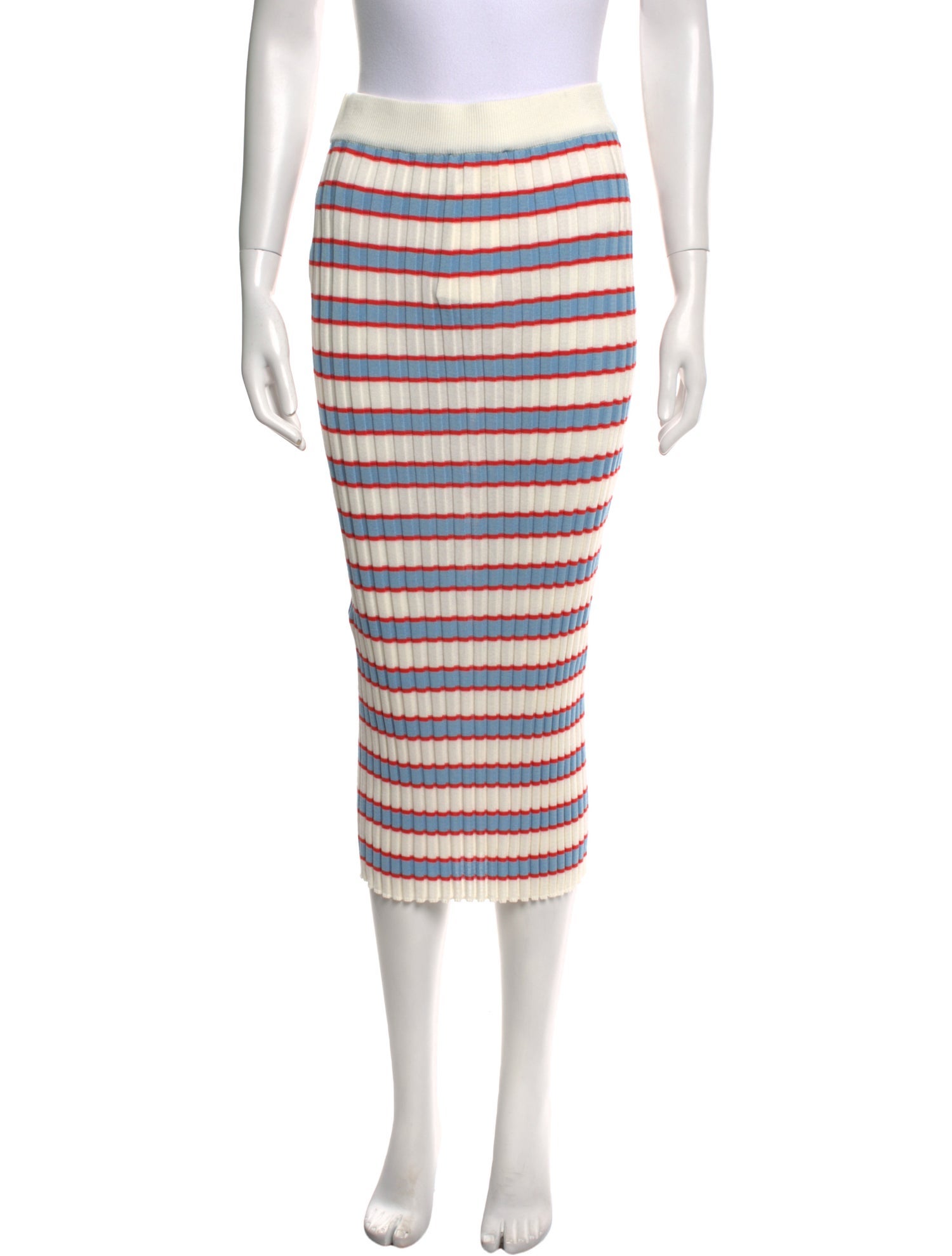 eolas Striped Midi Length Skirt