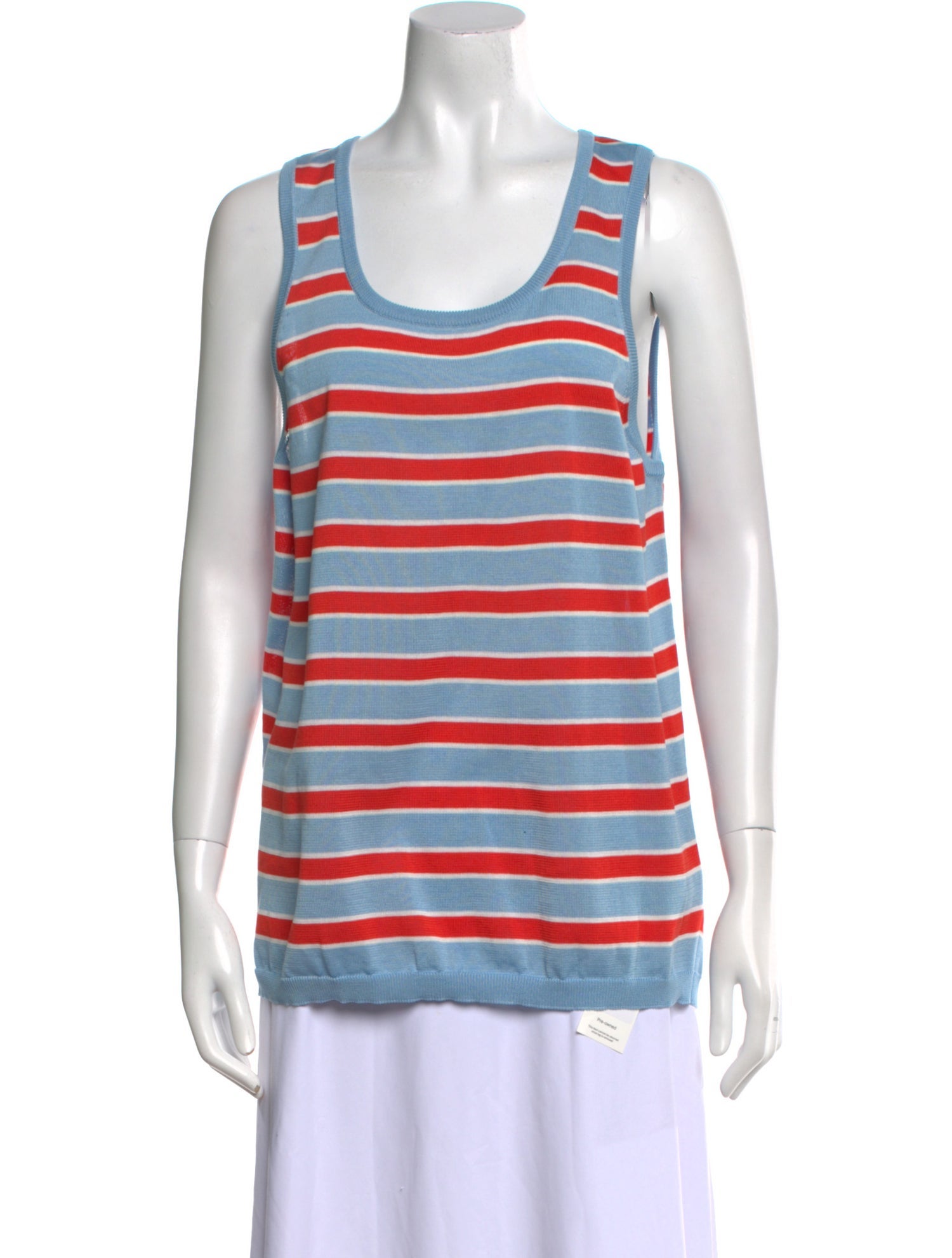 eolas Striped Scoop Neck Top