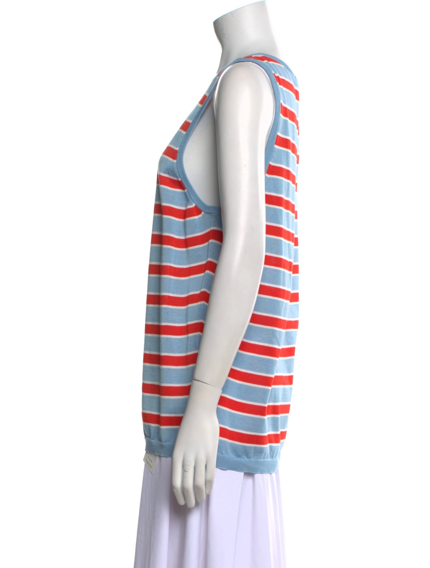 eolas Striped Scoop Neck Top