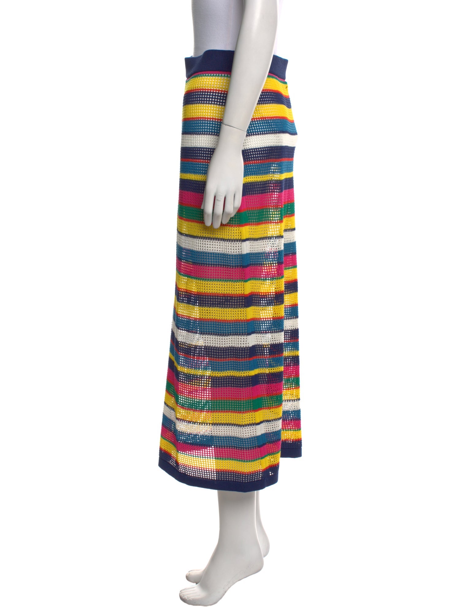 eolas Striped Midi Length Skirt