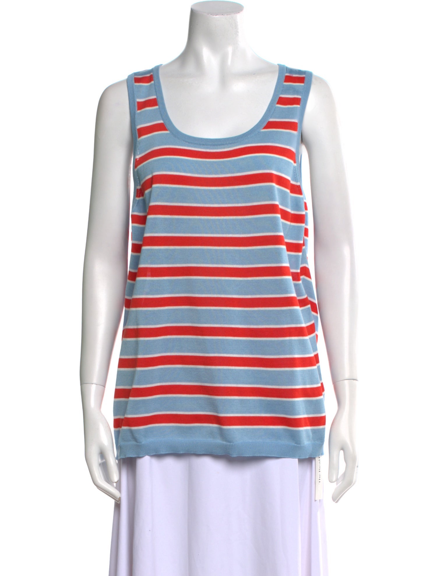 eolas Striped Scoop Neck Top