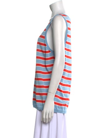 eolas Striped Scoop Neck Top