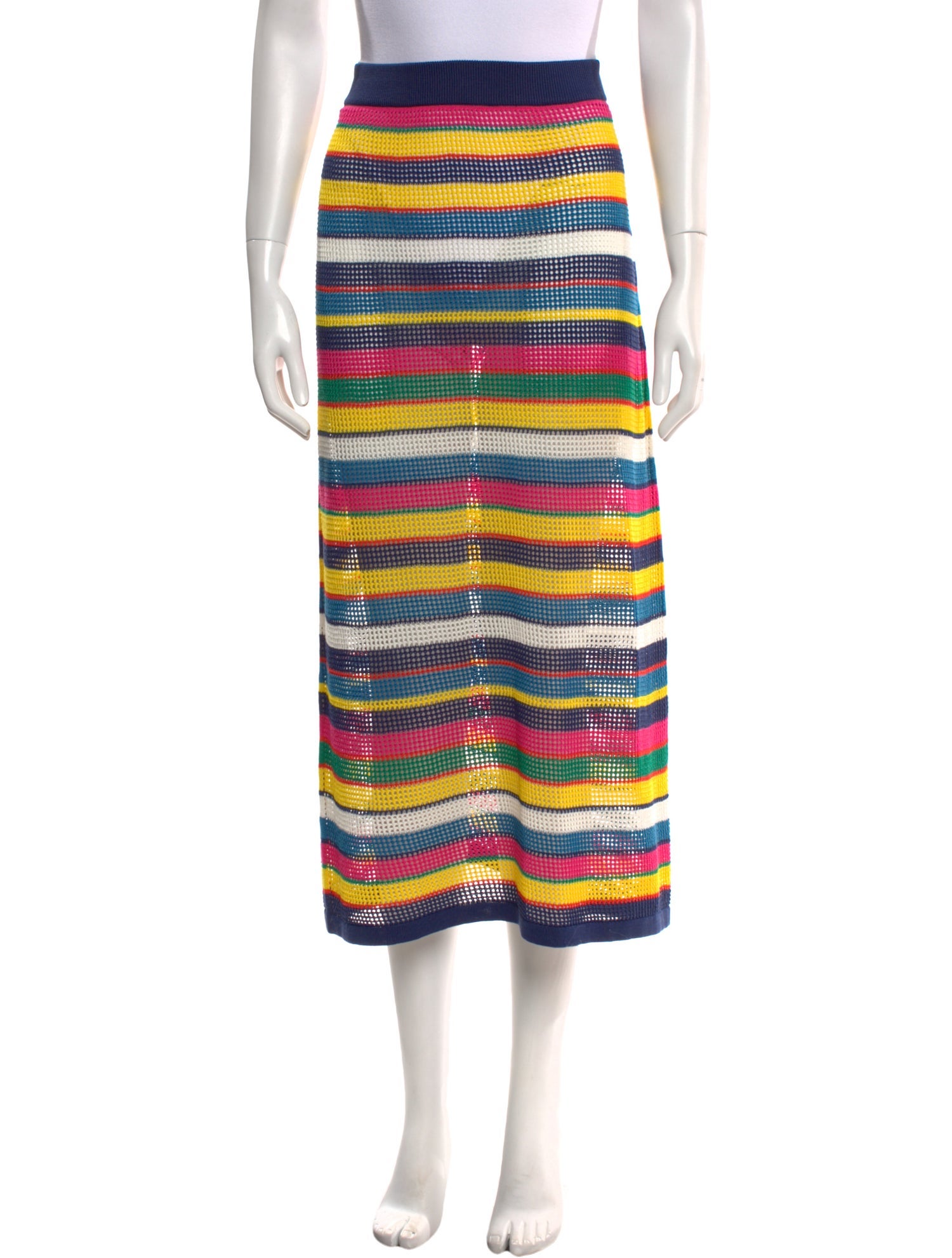 eolas Striped Midi Length Skirt