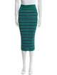 eolas Striped Midi Length Skirt