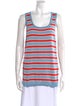 eolas Striped Scoop Neck Top